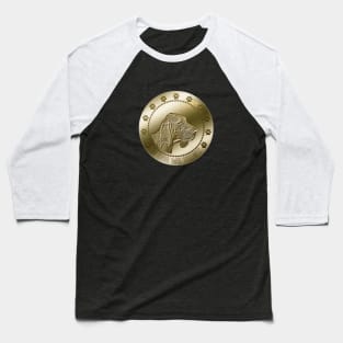 Bloodhound Coin Digital Art Crypto Cryptocurrency Baseball T-Shirt